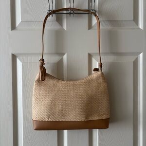 Etienne Aigner Straw Bag with Flip Flop Accent